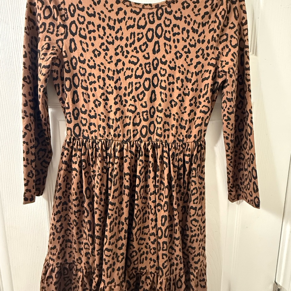 Janie and Jack girls size 16 leopard-print tiered dress